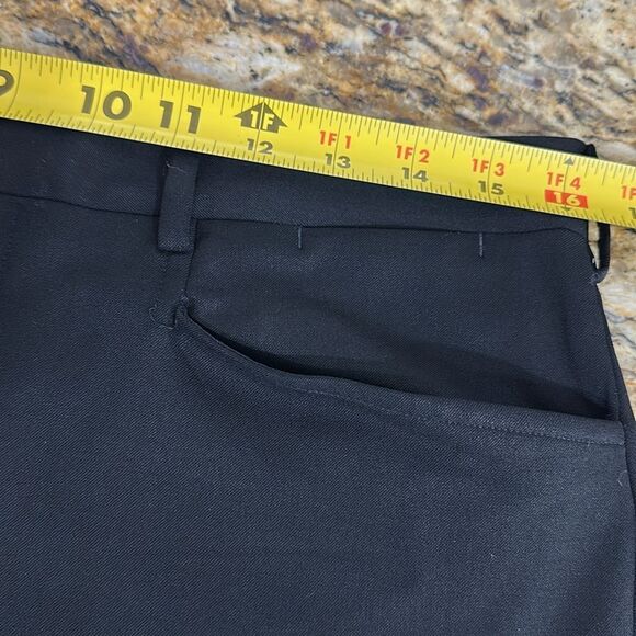 Prada Classic Virgin Wool Blend Slim Straight Black Trousers Size 38 - Picture 10 of 12